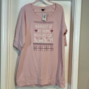 Jersey Sweatshirt Sleep Tunic